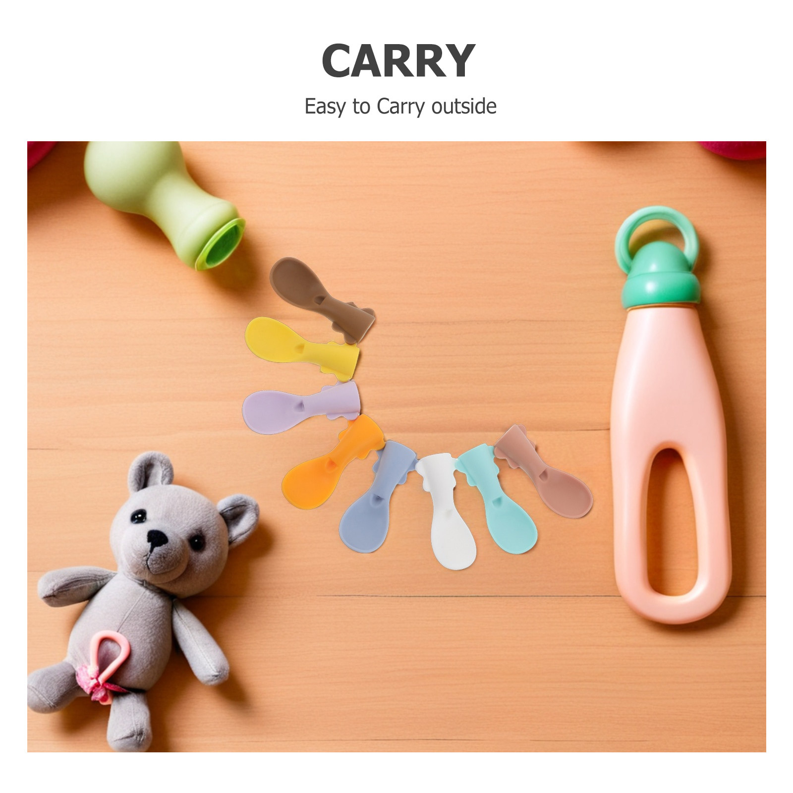 8Pcs Baby Food Pouch Spoon Att - Baby Food Reusable Pouches recension och pris