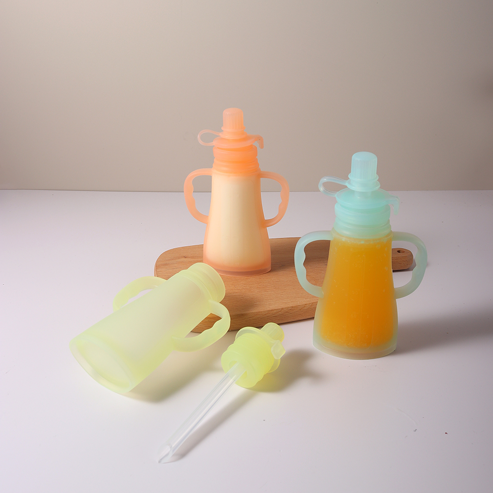 New Reusable Silicone Breast M - Baby Food Reusable Pouches recension och pris
