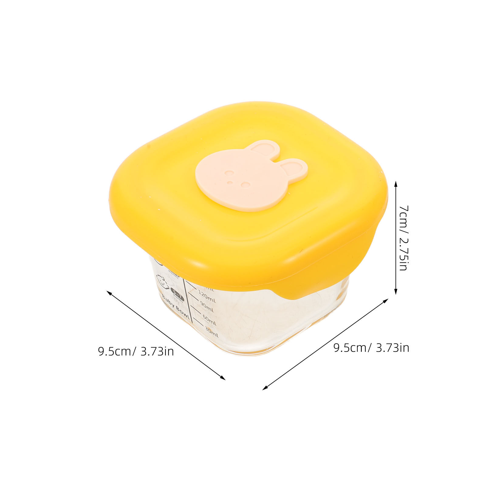 2Pcs Baby Food Storage Boxes 2 - Baby Food Yellow recension och pris