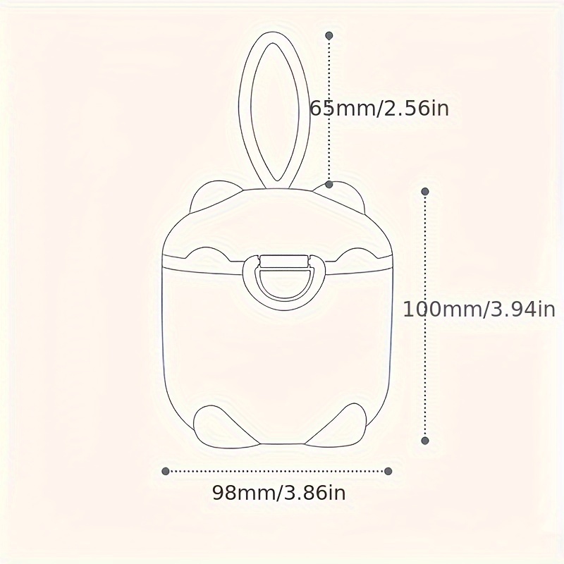1pc Portable Four-Layer Milk P - Snack Container Travel recension och pris