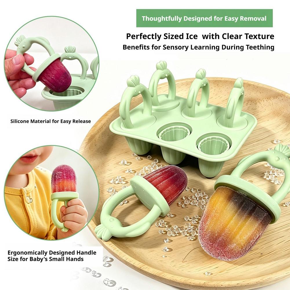 1set Silicone Popsicle Mold Si - Baby Food Homemade recension och pris