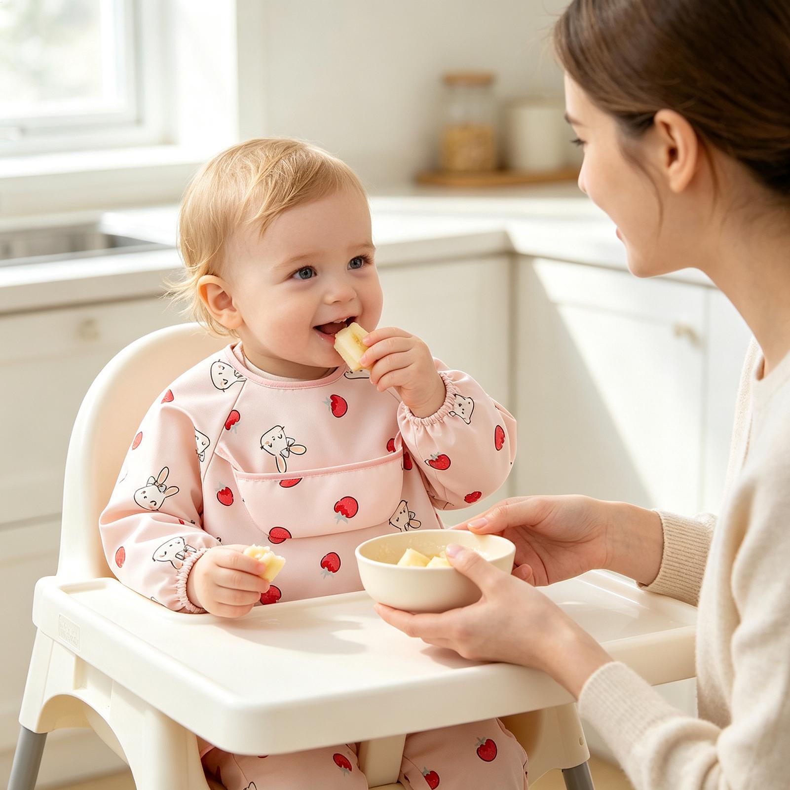 Child Smock Bib Soft Adjustabl - Baby Food In Restaurant recension och pris