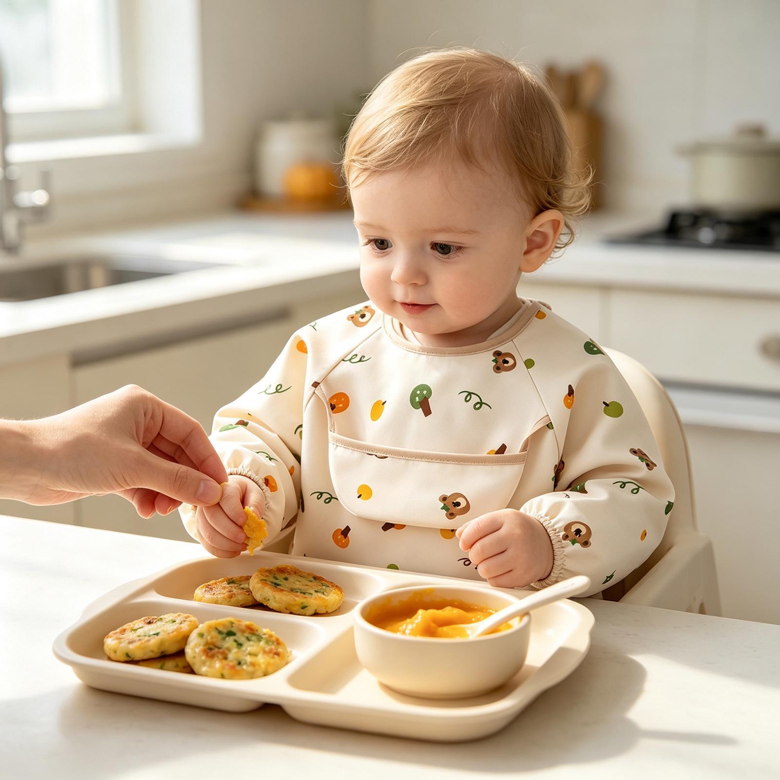 Child Smock Bib Soft Adjustabl - Baby Food In Restaurant recension och pris