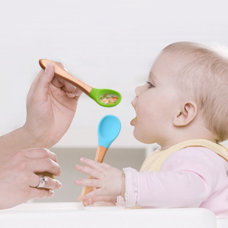 2Pcs/Set Baby Silicone Spoon F - Baby Food Lunch recension och pris