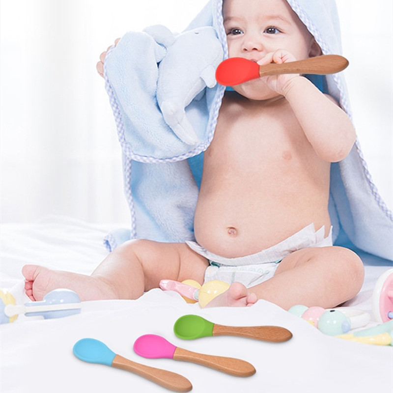 2Pcs/Set Baby Silicone Spoon F - Baby Food Lunch recension och pris