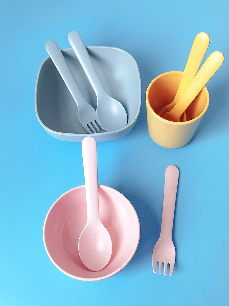 Bamboo Fiber Fork Spoon Baby A - Baby Food In Restaurant recension och pris