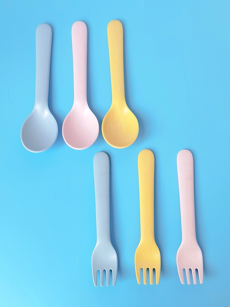 Bamboo Fiber Fork Spoon Baby A - Baby Food In Restaurant recension och pris