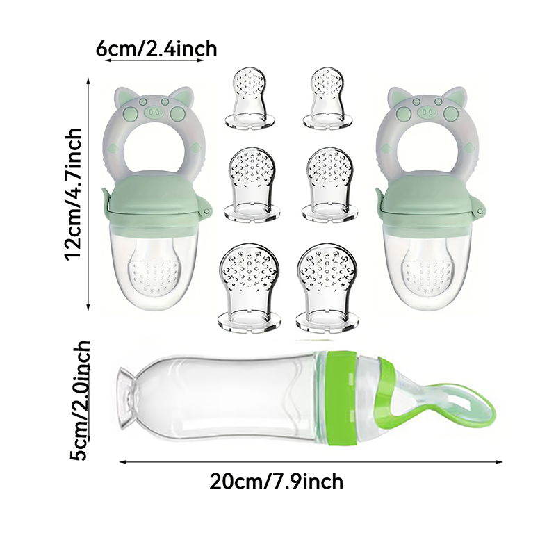 9pcs Feeding Cutlery:1 Silicon - Baby Food Lunch recension och pris