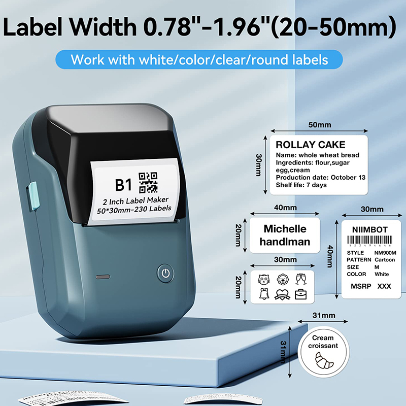 Mini Label Thermal Printer Nii - Baby Food Label recension och pris