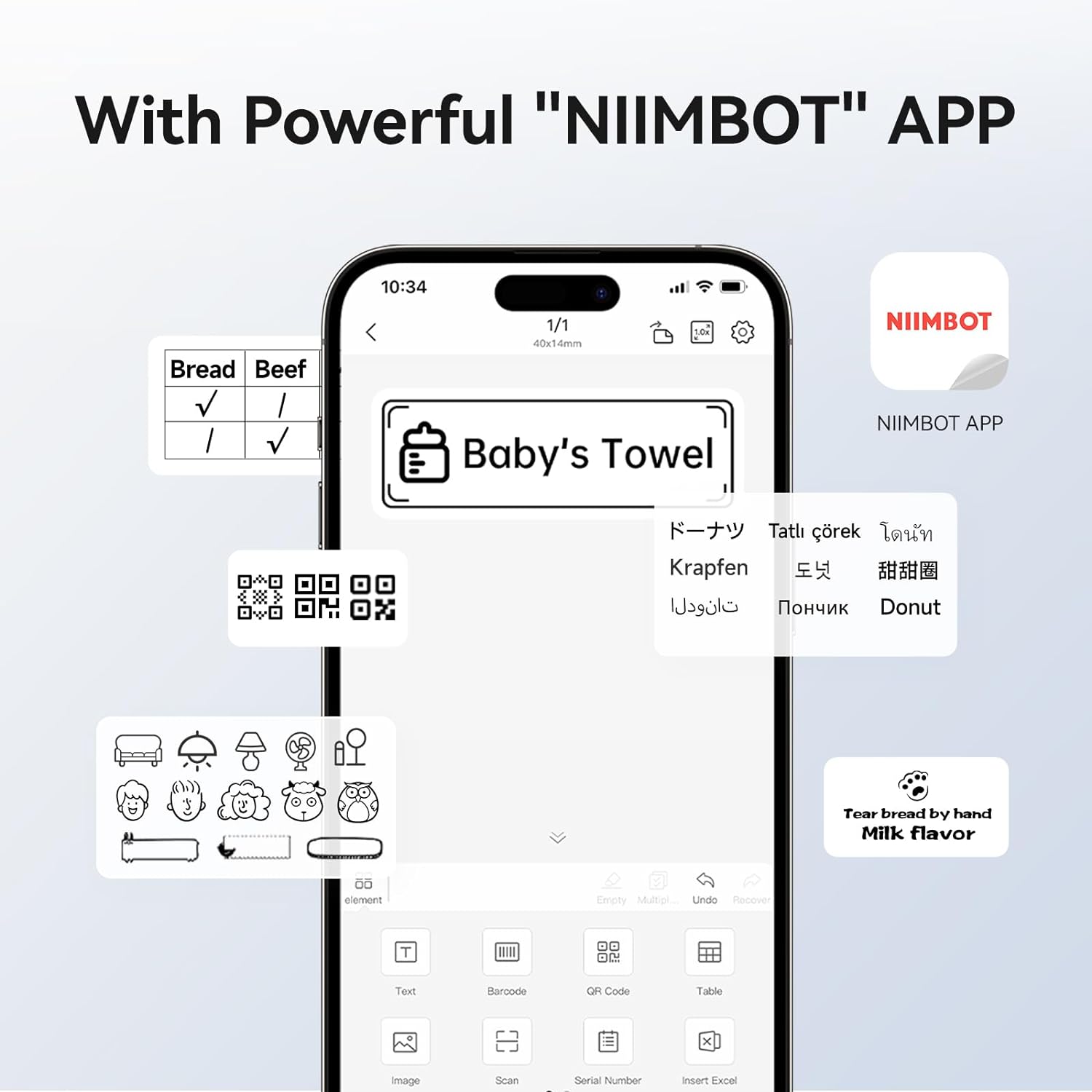 Niimbot B1 Mini Label Thermal  - Baby Food Label recension och pris