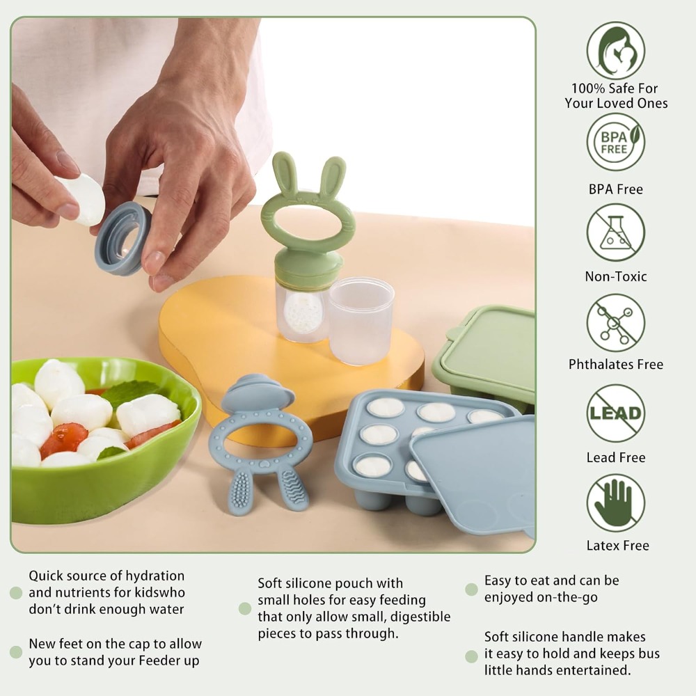Baby Food Freezer Tray, Silico - Baby Food Homemade recension och pris