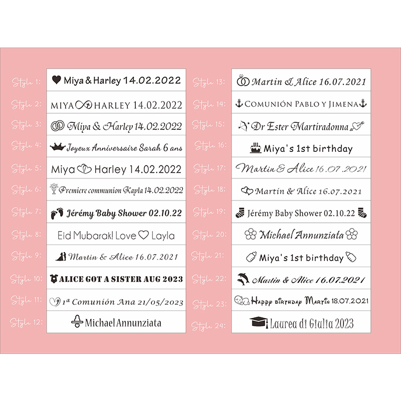 100pcs Personalized Colored Wo - Baby Food For 1 Year Old recension och pris