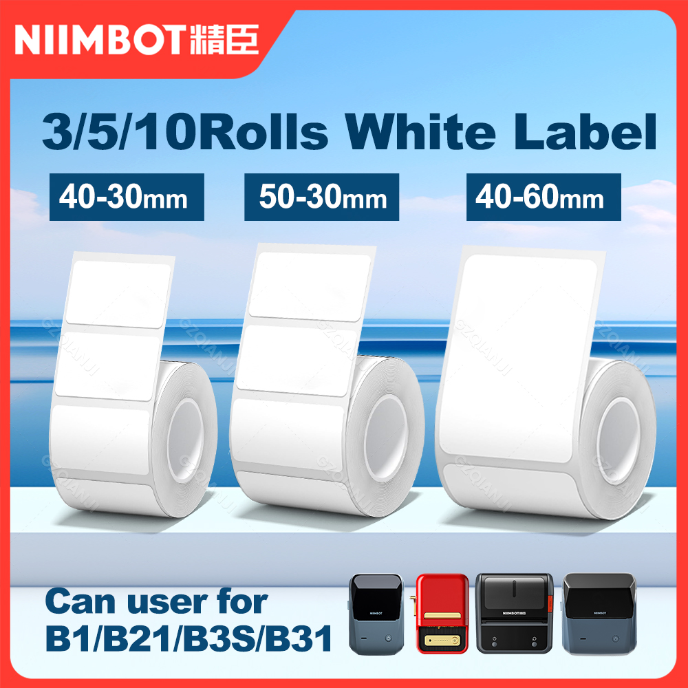 3/5/10 NiiMBOT White Label Pap - Baby Food Label recension och pris