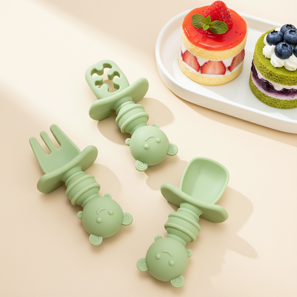 3pcs Short Handle Bee Spoon &  - Baby Food Lunch recension och pris