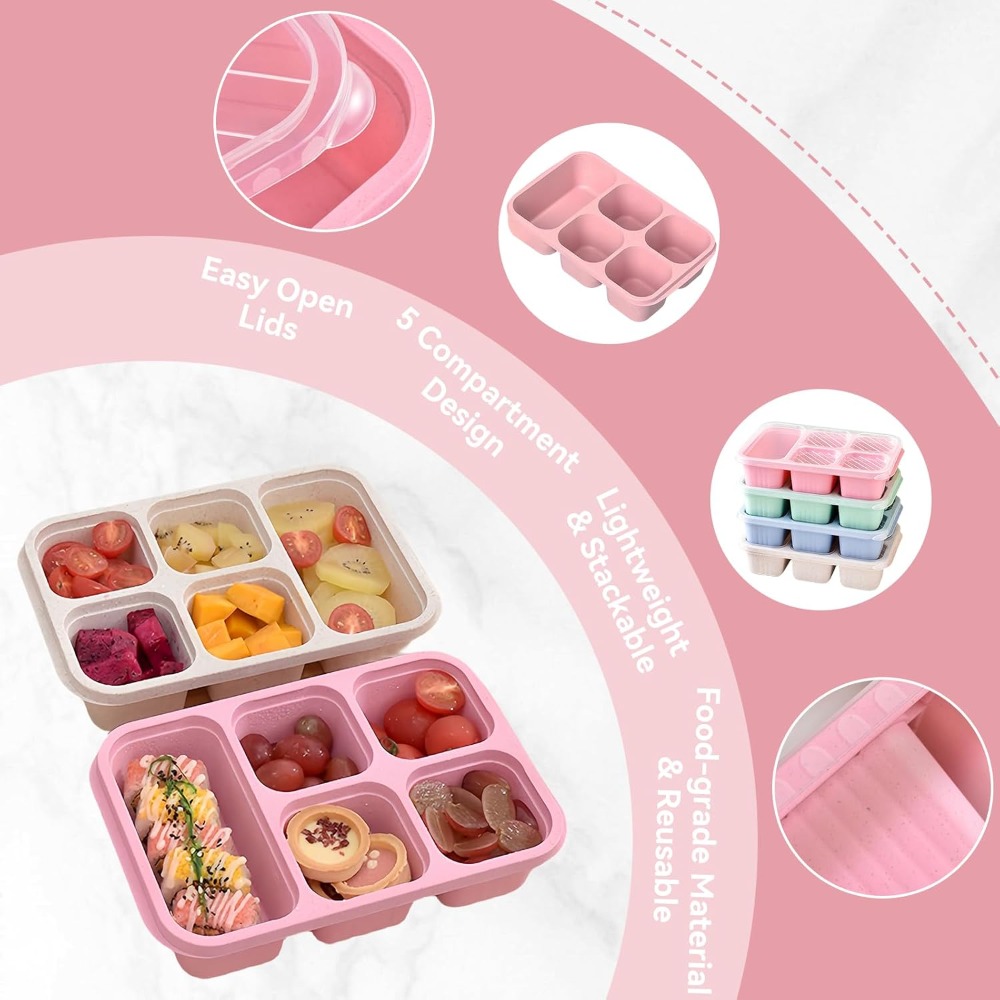 Bento Lunch Box with Reusable  - Snack Container Travel recension och pris