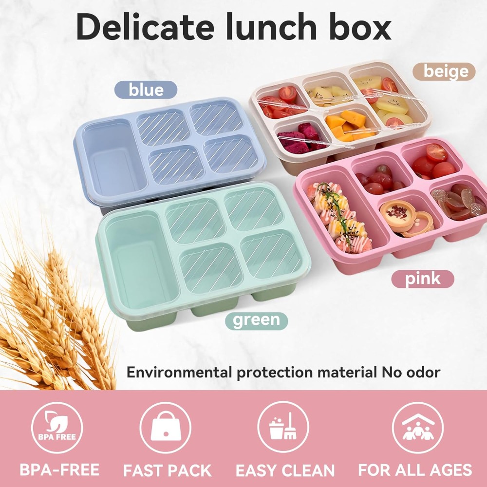 Bento Lunch Box with Reusable  - Snack Container Travel recension och pris