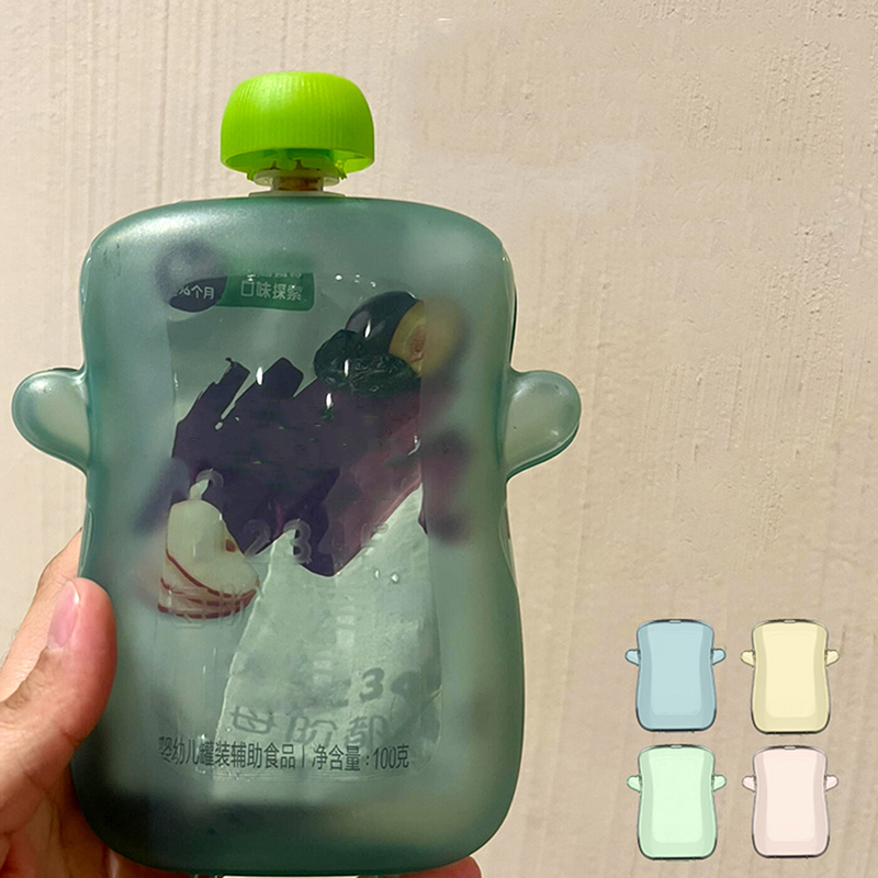 Self-Feeding Baby Food Pouch H - Baby Food Reusable Pouches recension och pris