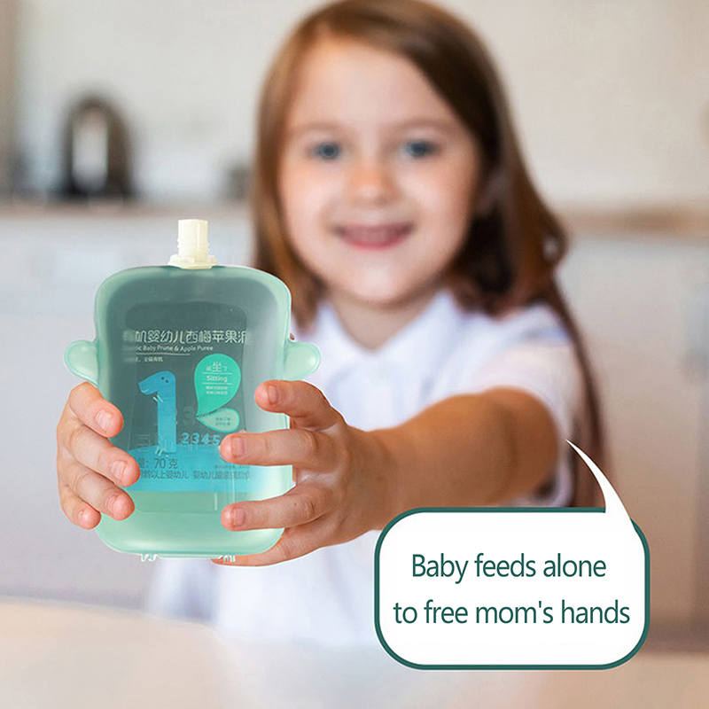 Self-Feeding Baby Food Pouch H - Baby Food Reusable Pouches recension och pris