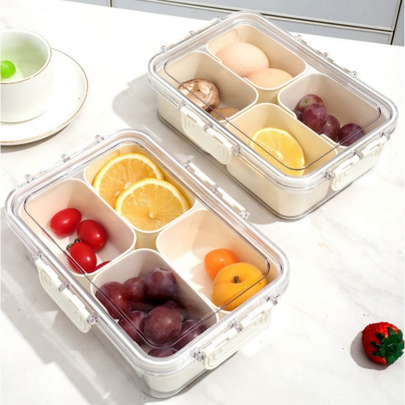 Clear 8/4-Compartment Snack Co - Snack Container Travel recension och pris
