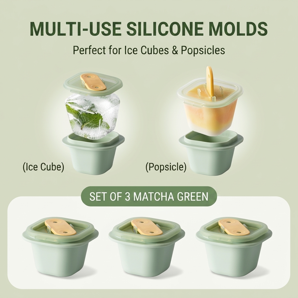 Silicone Ice-Cube Tray Mold Wi - Baby Food Homemade recension och pris