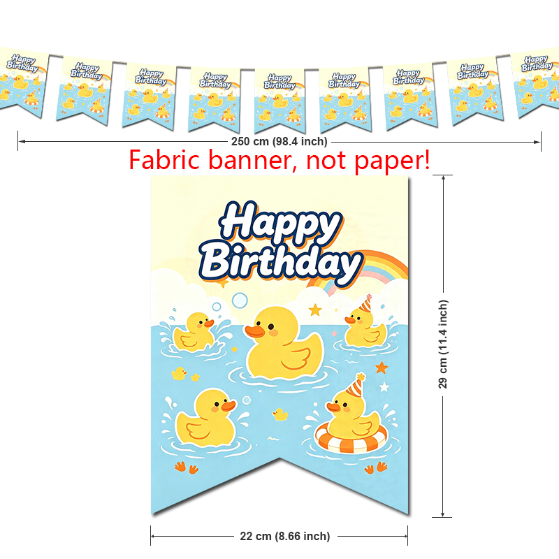 Yellow Rubber Duck Birthday Pa - Baby Food Yellow recension och pris